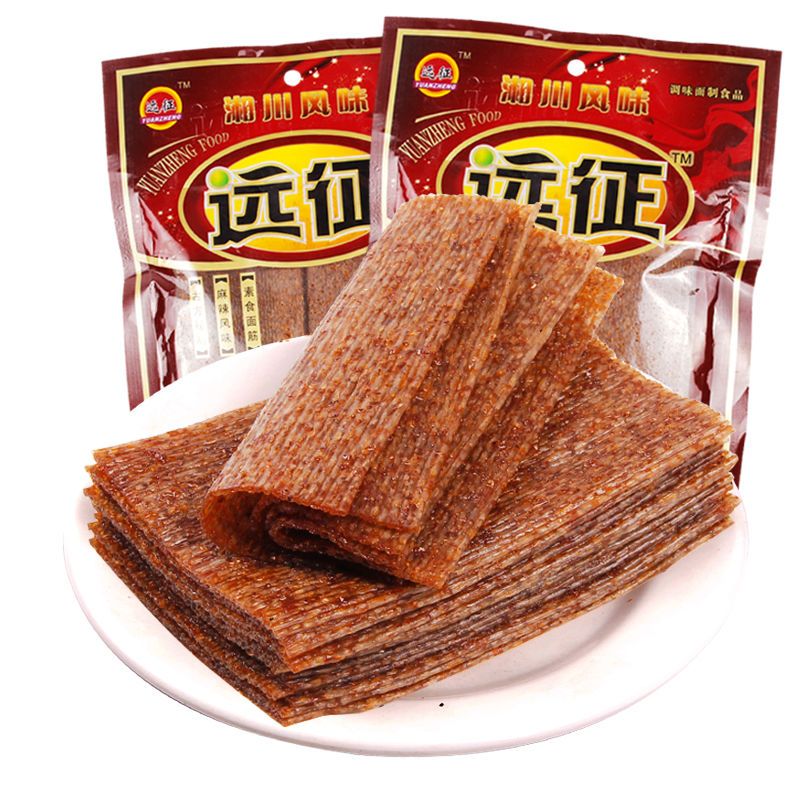 远征辣条麻辣片大辣片儿时手撕8090怀旧香辣片零食超大包包邮