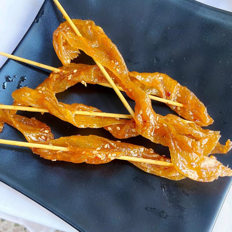 好利利素黑椒牛排味老式大撸串辣串麻辣8090怀旧甜辣豆制品小零食