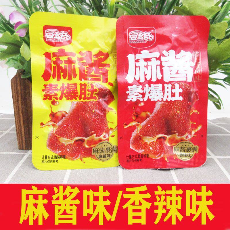 豆多奇麻酱素毛肚香辣味麻酱味素肉即食魔芋爽便宜解馋解馋零食