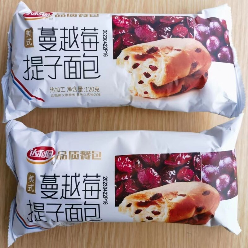 2月新日期达利园蔓美焙辰越莓提子面包120g整箱蛋糕休闲