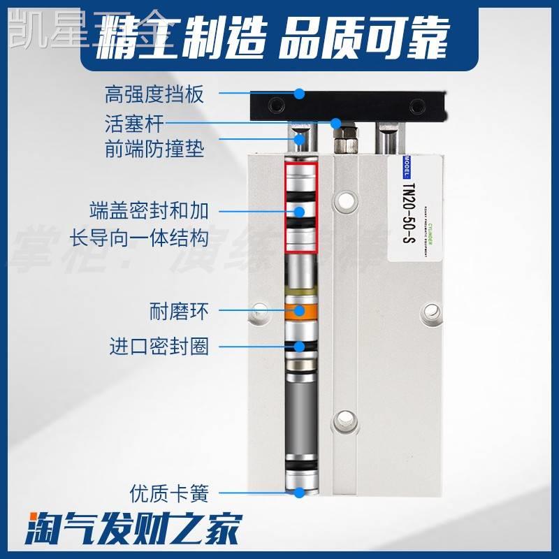 双轴TDA32双杆气缸TN25*10/20/30/40/50/60/70/80/100/125/150S动