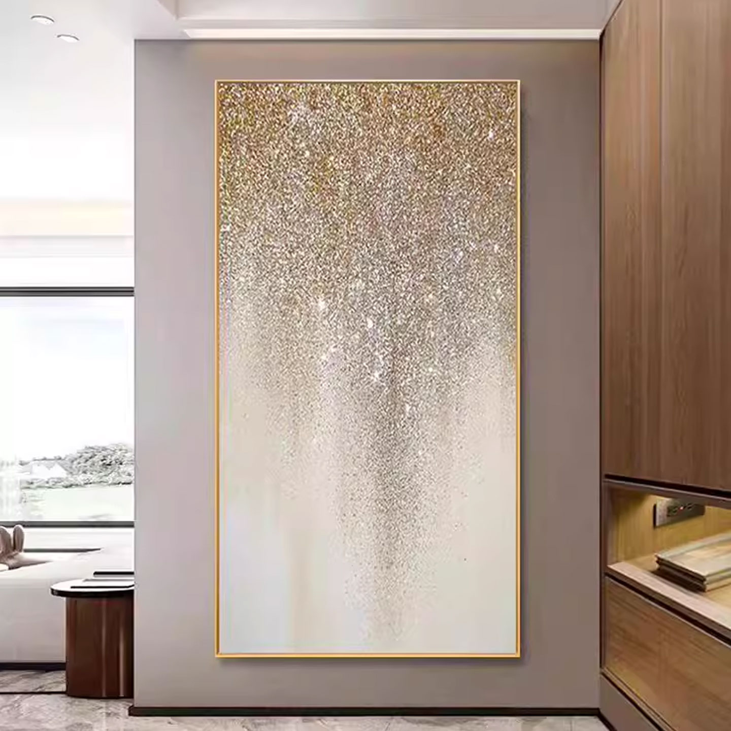 星河彼岸富贵满天星手绘油画现代