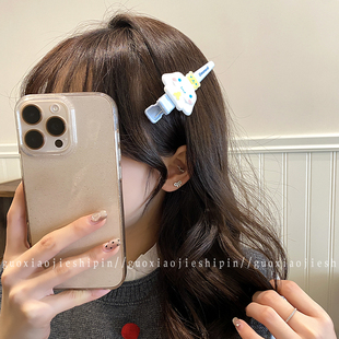 卡通凯蒂猫三丽鸥发夹大号侧边刘海夹新款甜美碎发鸭嘴夹发卡发饰