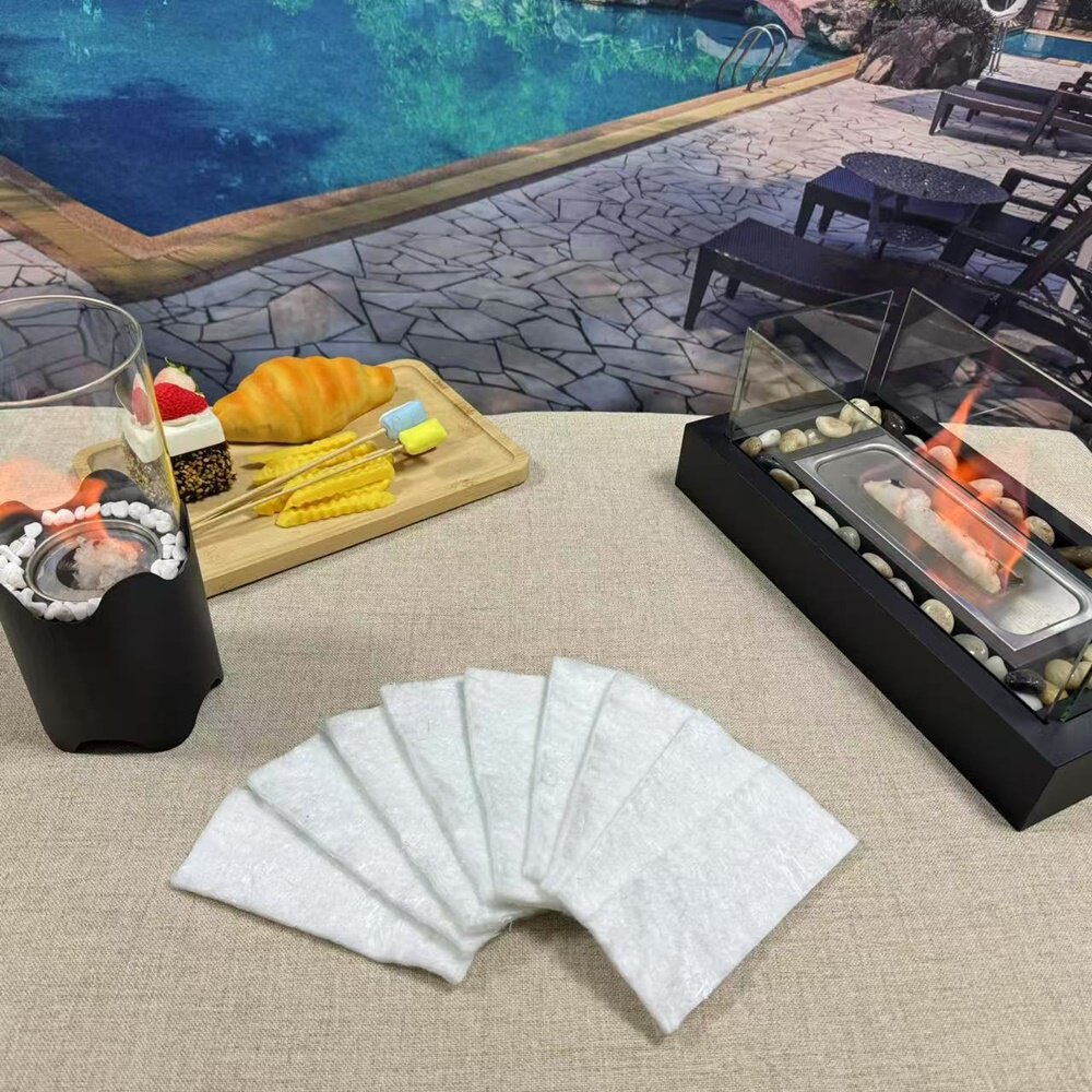 酒精壁炉棉芯真火室内外庭院火炉芯观火炉露营桌面装饰火焰棉芯