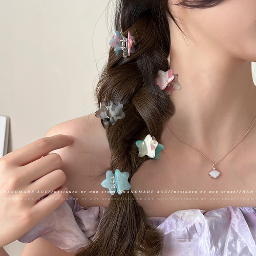 发夹醋酸精致精致马尾装饰