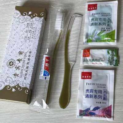 一次性六件套牙刷牙膏酒店专用洗漱用品套装宾馆软毛牙具六合一