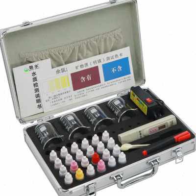 磬水 水质检测工具箱套装矿物质tds测试笔电解器PH余氯硬度试剂