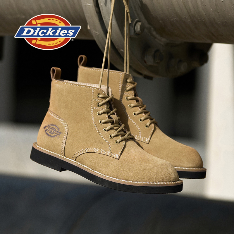 Dickies马丁靴男皮靴复古工装靴
