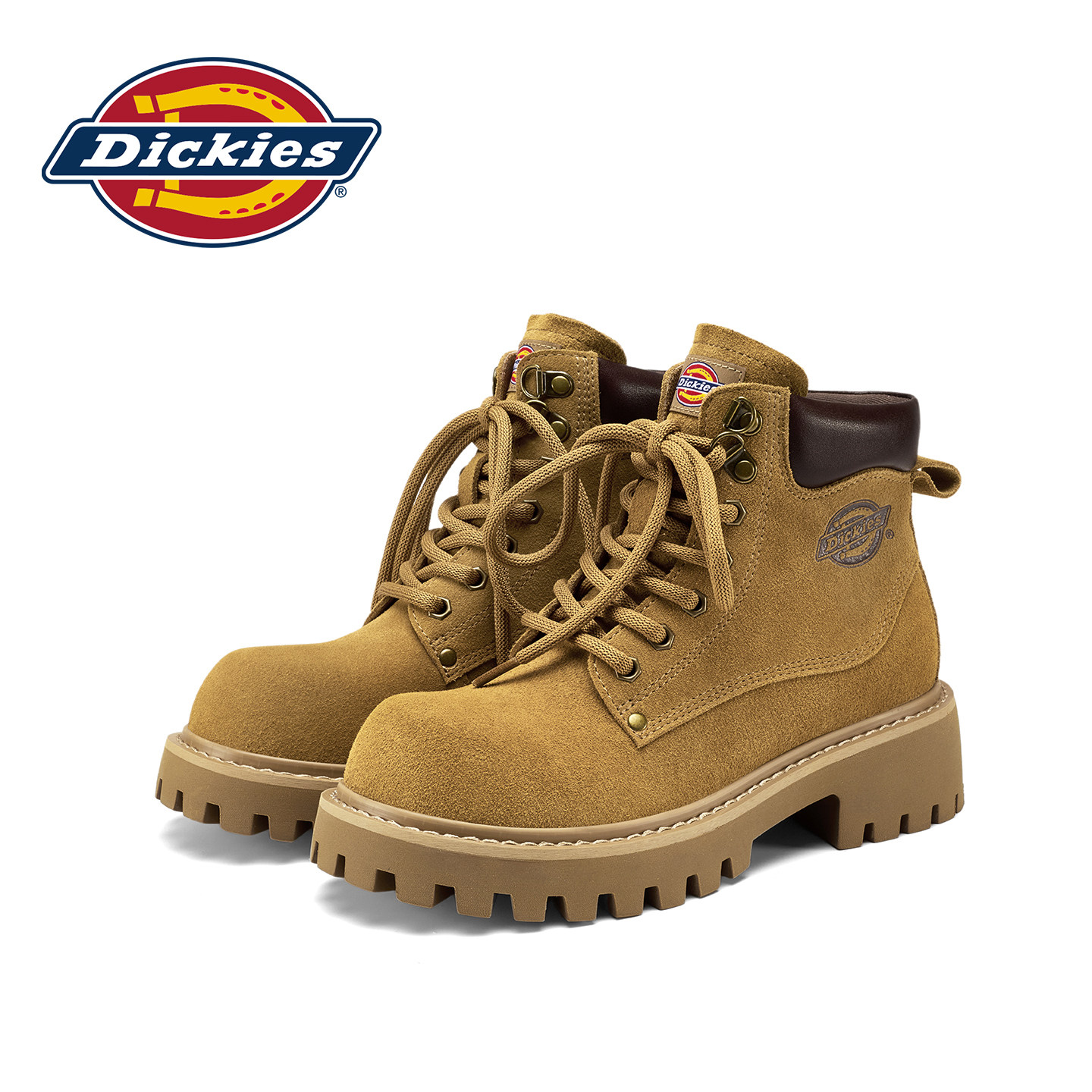 Dickies黄色马丁靴女工装踢不烂图片
