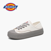 女休闲鞋 Dickies帆布鞋 两穿一脚蹬小白鞋 潮流板鞋 女2025夏季 新款