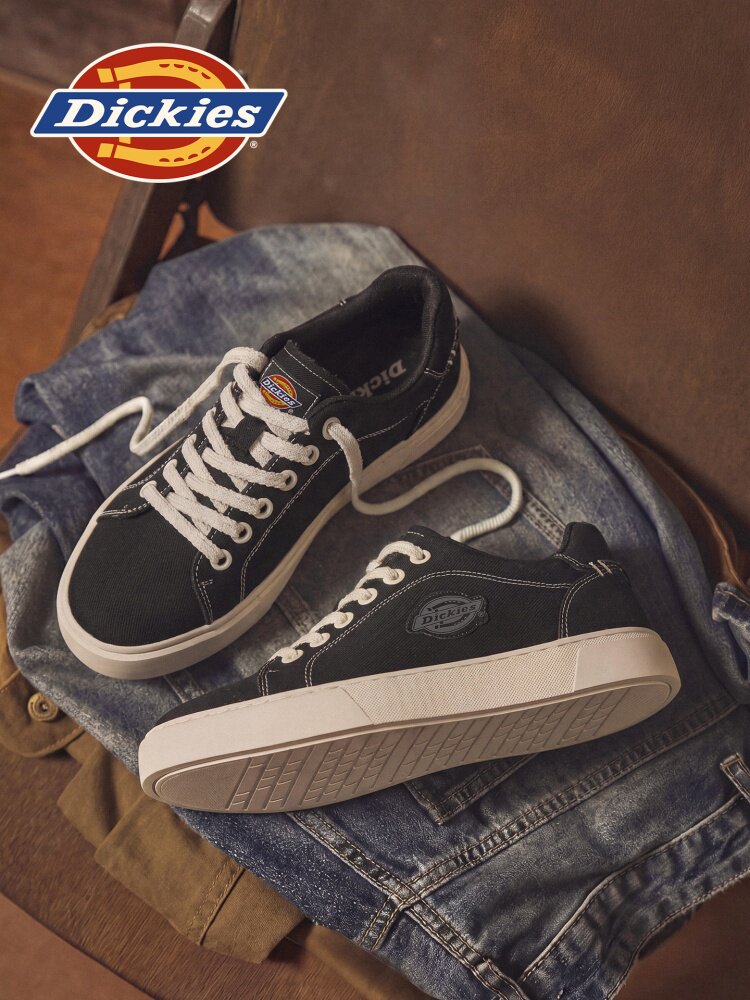 Dickies kişi kətan ayaqqabısı, qalın altlıqlı yay idman ayaqqabısı