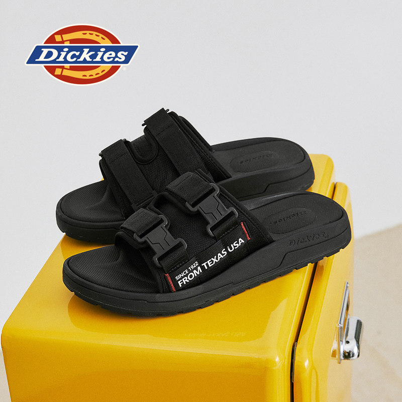 Dickies拖鞋男2025新款夏季凉鞋外穿防滑凉拖男士一字拖沙滩鞋男