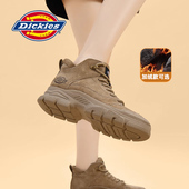 Dickies短靴女2026年春秋新款 厚底复古舒适马丁靴徒步防滑登山鞋