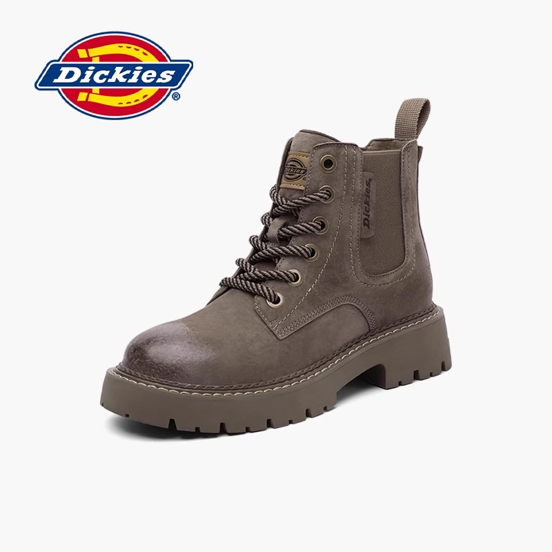 Dickies马丁靴女复古切尔西靴