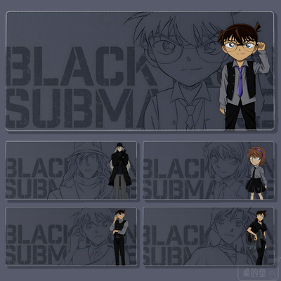 名侦探柯南人工藤新一鼠标垫锁边