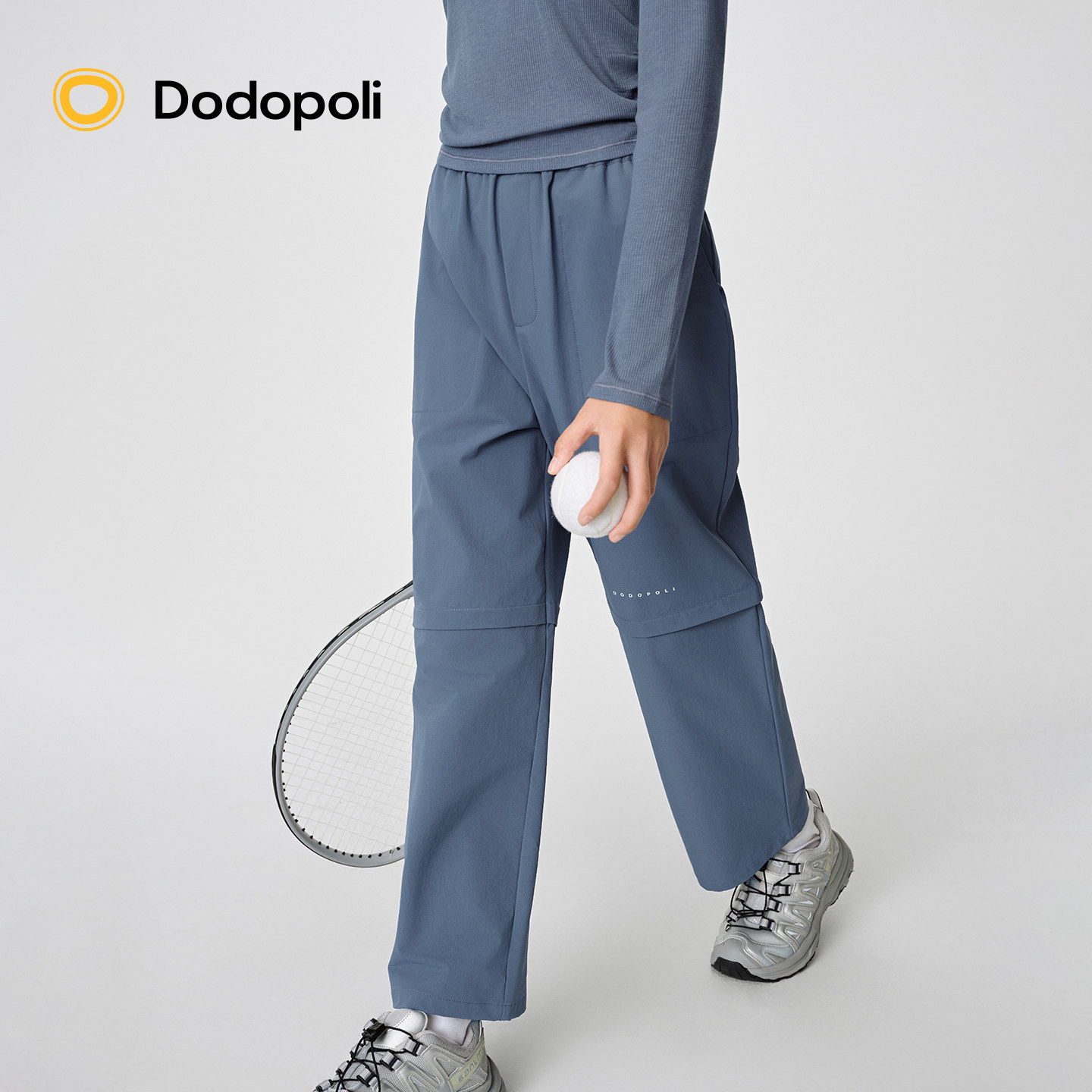 Dodopoli儿童高尔夫运动长裤梭织柔软春秋轻薄男女童直筒休闲裤子