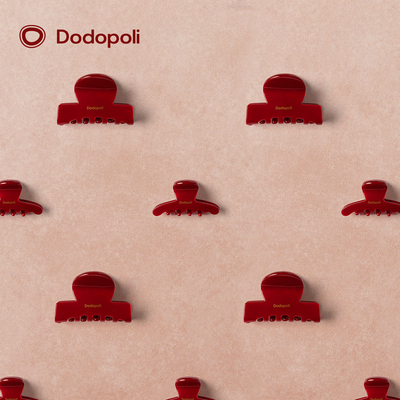 Dodopoli【圣诞新年限定】女童红色抓夹喜庆氛围感小公主可爱头饰