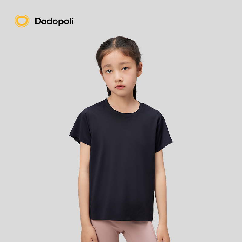 儿童短袖t恤Dodopoli运动圆领