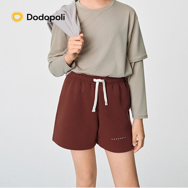 Dodopoli女童运动短裤柔软透气舒适空气棉户外夏季休闲外穿短裤子