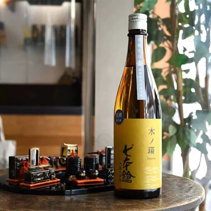 七本枪木之环纯米吟酿 日本进口生原酒木桶仕入生酛酿造清酒720ml