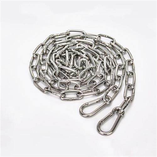 晾衣服扣挂加粗铁环不锈钢链条晾衣绳晒衣服连条铁链子的304防风