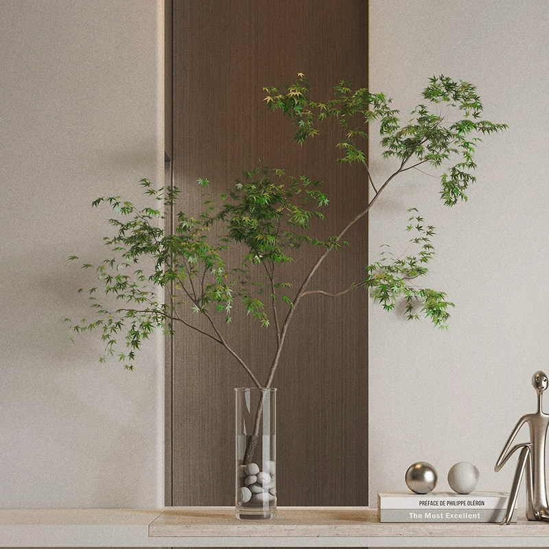 仿真花假花室内客厅桌面仿真绿植鸡爪槭枫树枝盆栽植物装饰摆件