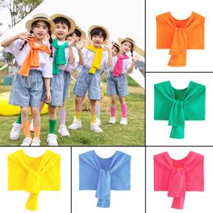 女童春夏百搭坎肩长袖 儿童演出服配饰 儿童糖果色五彩披肩外搭薄款