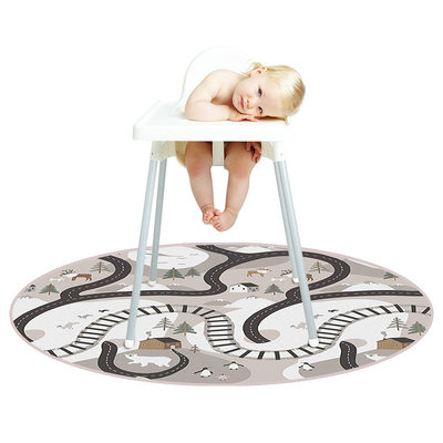 圆形地毯卡通儿童卧室床边毯吊篮吊椅子家用地椅圆地桌