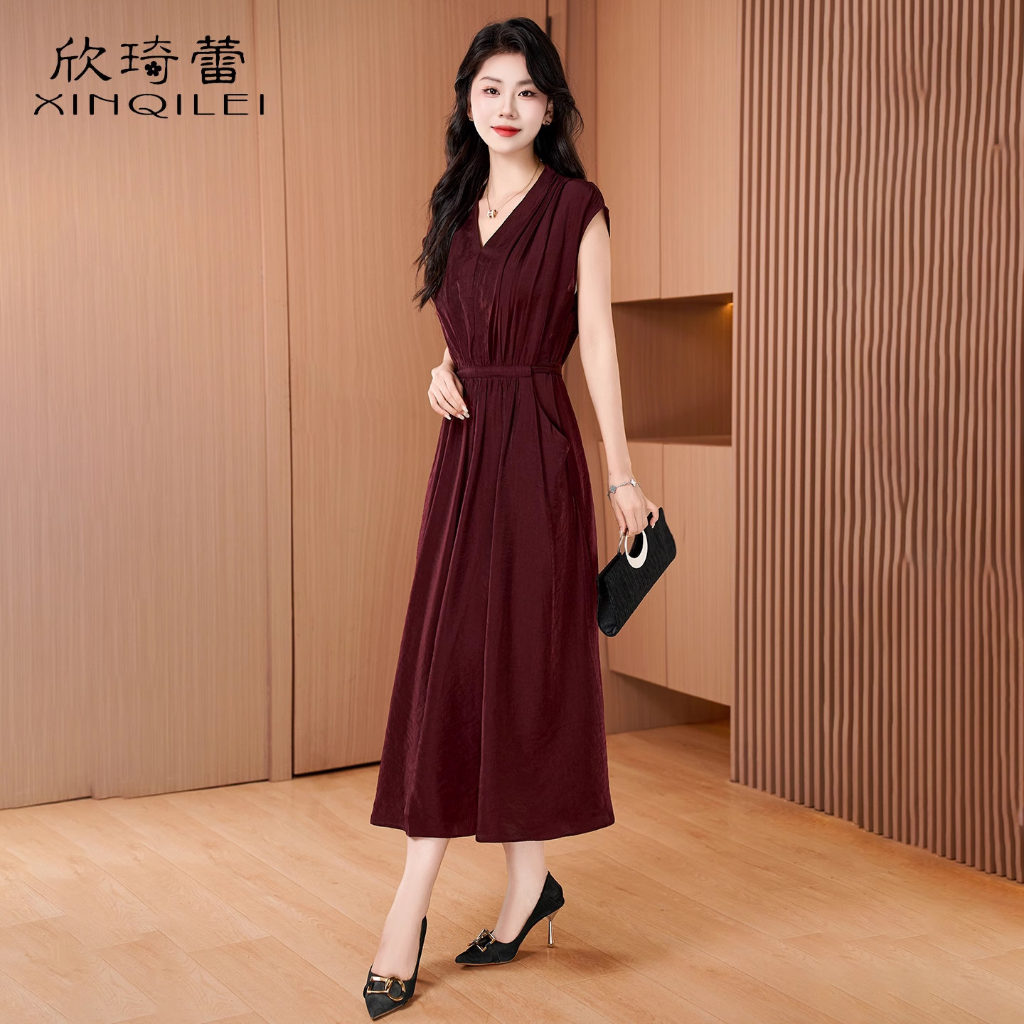 广州十三行高端连衣裙女夏2026今年流行爆款品牌妈妈结婚裙子礼服