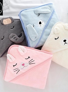 Baby Hooded Towels Newborn Bathrobe Bath Towel Kids Blanket