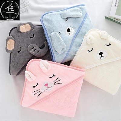 Baby Hooded Towels Newborn Bathrobe Bath Towel Kids Blanket