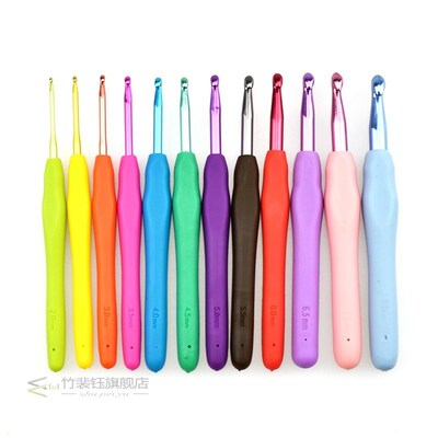 12pcs Rainbow Crochet Hook knitting Needle Tool 2.0-8.0mm DI