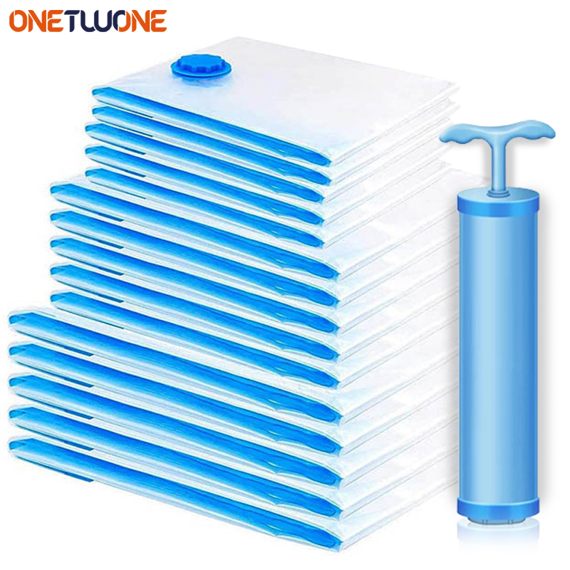 Vacuum Storage Bag Clothes Organizer Bag for Bedding,Pillows