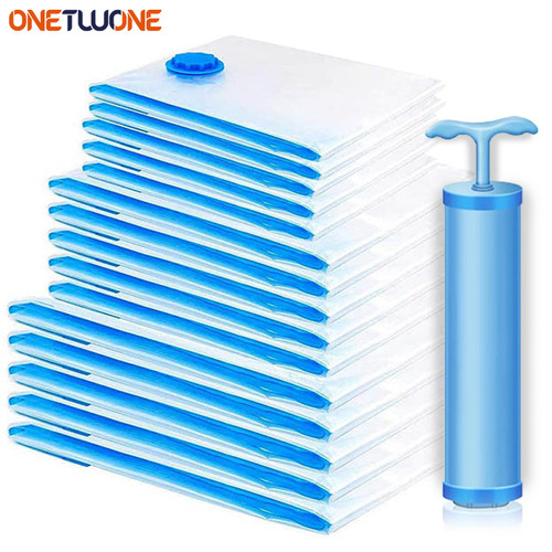 Vacuum Storage Bag Clothes Organizer Bag for Bedding,Pillows