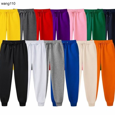 Women's Sweat Pants Women Cotton Loose Trousers Men Plus