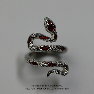 men's joint ring snake punk Male domineering finger ring