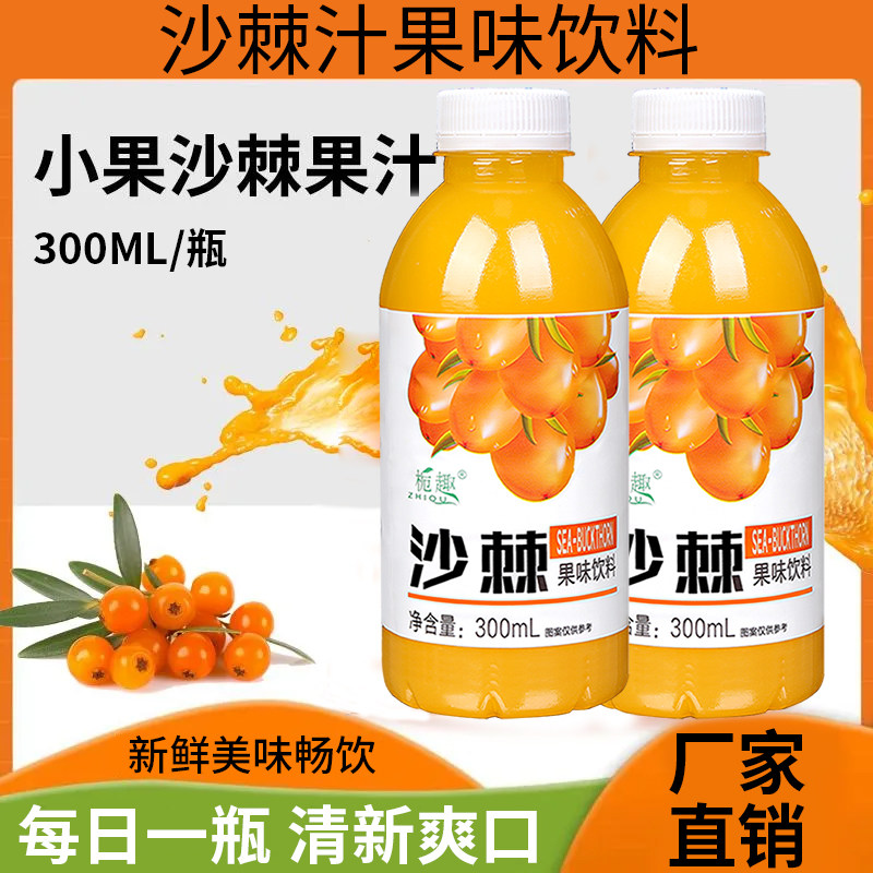 过年聚会大餐常备沙棘汁果味饮料整箱瓶装清甜爽口新日期现货速发