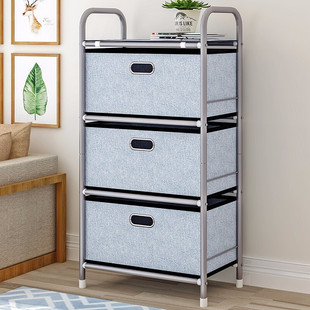 索尔诺抽屉式收纳柜置物架层架客厅卧室办公室杂物架搁物架多层玩