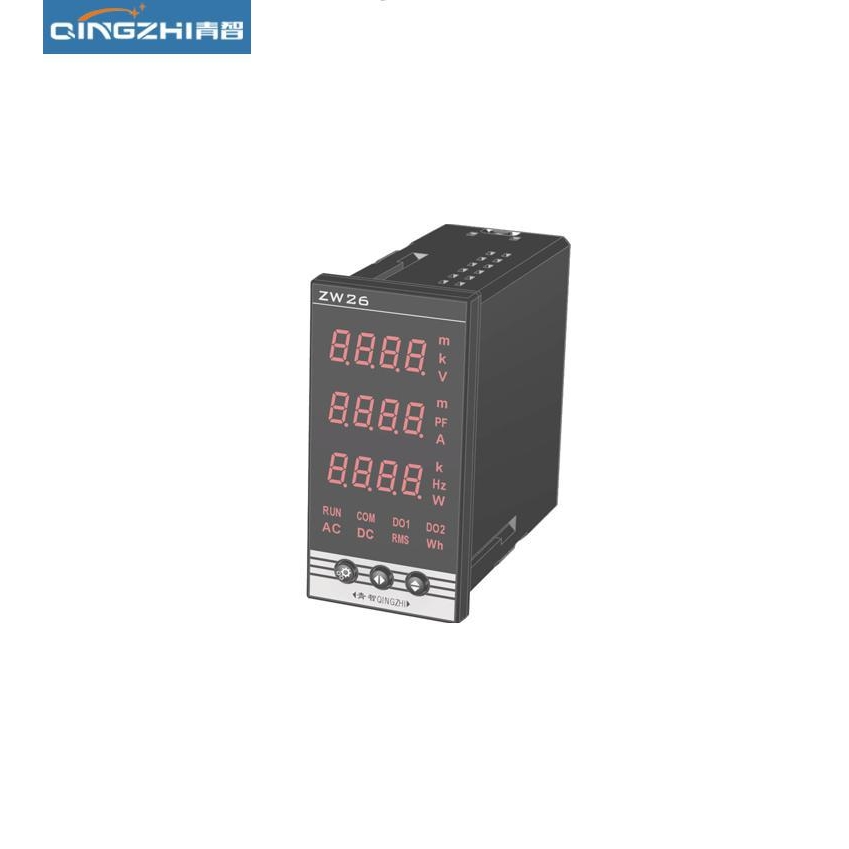 青智ZW2613/ZW2612电参数电量表0.5级 电压/电流/功率/频率显示