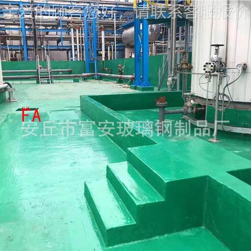 璃钢水泥钢地面碳污水池玻防腐衬 大MVE型里无静电玻璃钢防腐工程