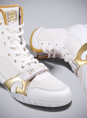 拳击鞋男女低帮散打鞋高帮格斗训练鞋摔跤鞋跤靴长靴牛筋底拳击鞋