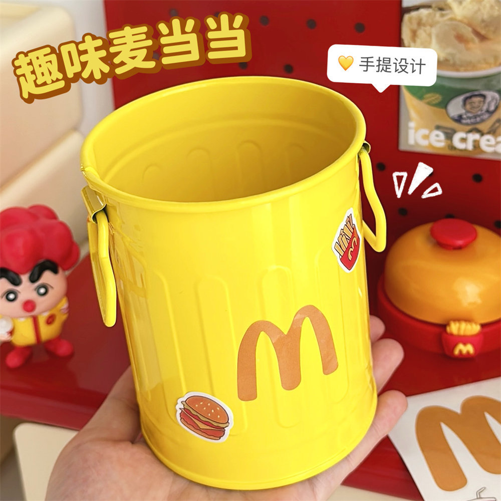 笔筒创意办公室桶铁艺简约风收纳