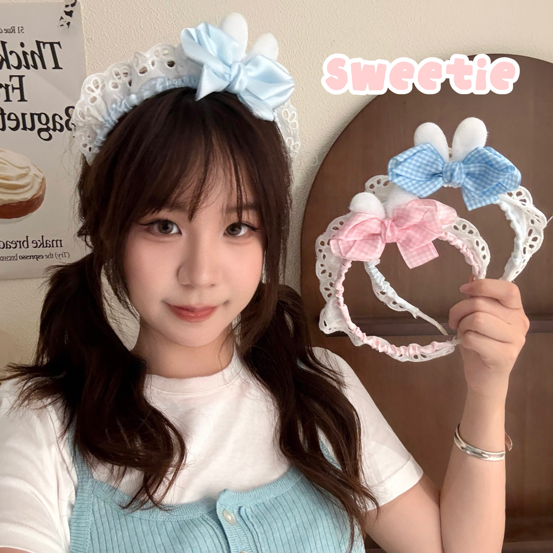 学生小礼品结兔女仆发箍蓝粉色系头箍发饰耳朵,饰品/流行首饰/时尚饰品新,发饰,淘宝优惠券,粉丝福利购,淘宝优惠卷