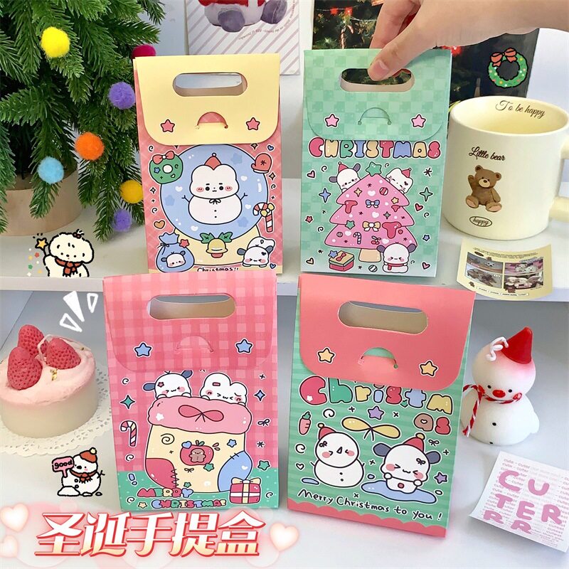 工厂价圣诞节派对糖果礼品饼干包装盒平安夜饰品小礼物零食儿童手