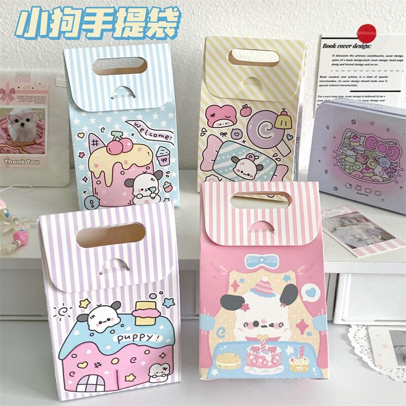 工厂价儿童节礼物袋小礼品曲奇雪花酥饼干彩色手提平安夜糖果盒盒