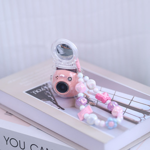 适用于富士instax PAL透明水晶壳便携迷你相机保护壳搭配挂链贴纸 Type-c转换器（支持SD/TF卡）富士拍照精灵