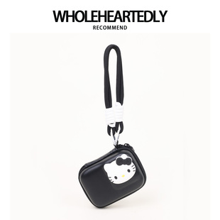 软萌硅胶KT猫便携收纳盒 适用于大疆osmo Action6收纳包运动相机DJI action6专用保护套硬壳手提挂绳款防水