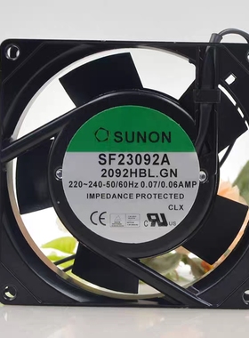 SUNON SF23092A 2092HBL/SL.GN 9225 9厘米220V 散热风扇机柜风机