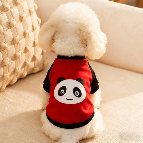 狗狗衣服卡通印花春秋装保暖卫衣