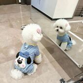 狗狗衣服秋冬可爱卡通大脸狗加绒四脚衣泰迪柯基比熊小犬猫咪服饰